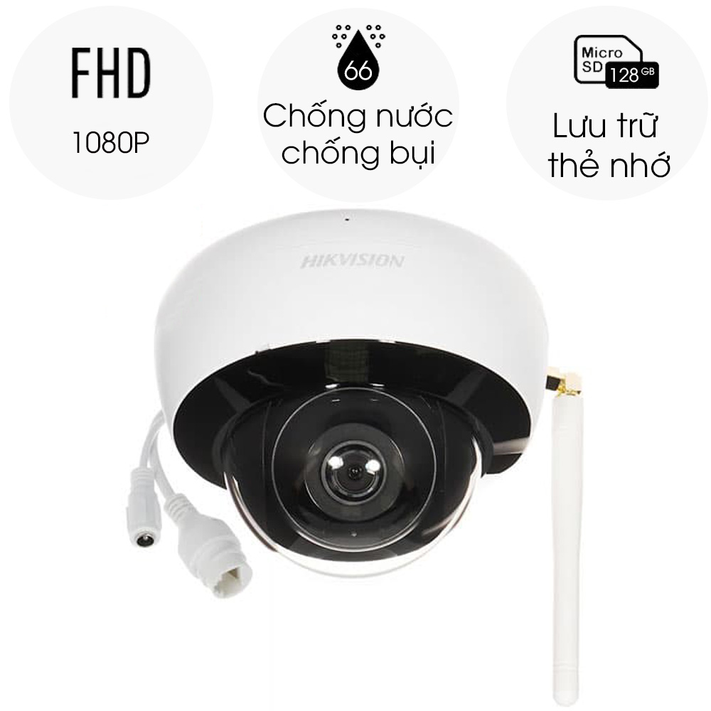 Camera IP Wifi Dome Hikvision DS-2CD2121G1-IDW1 1080p