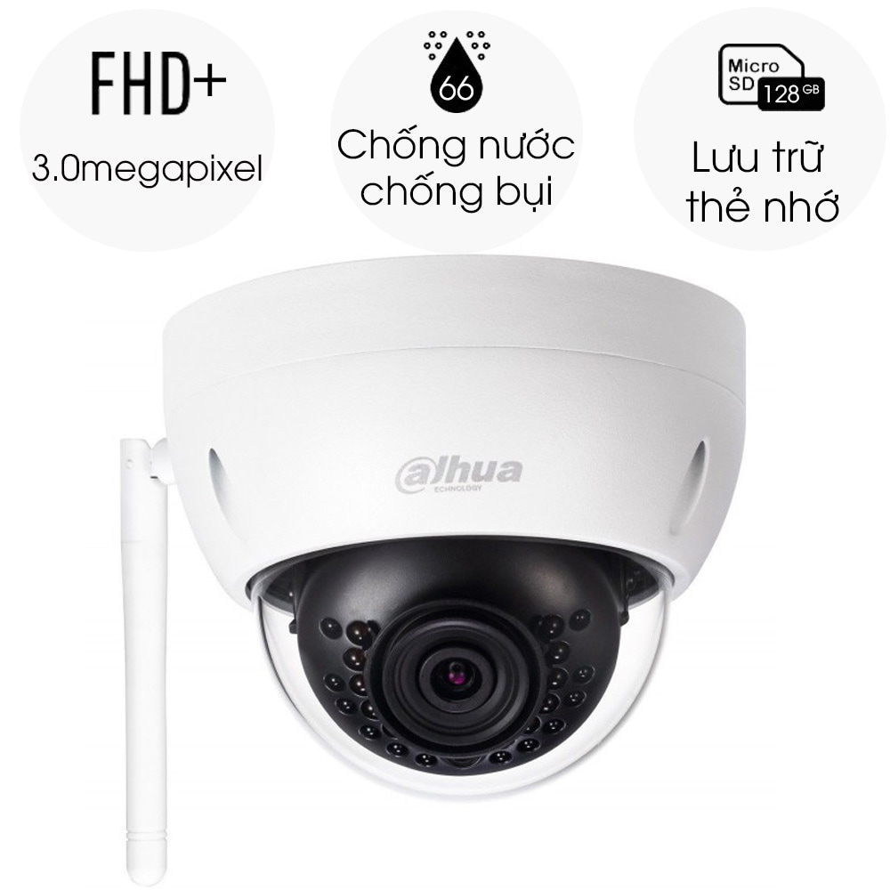 Camera IP Wifi Dahua IPC-HDBW1320EP-W 3.0 Megapixel